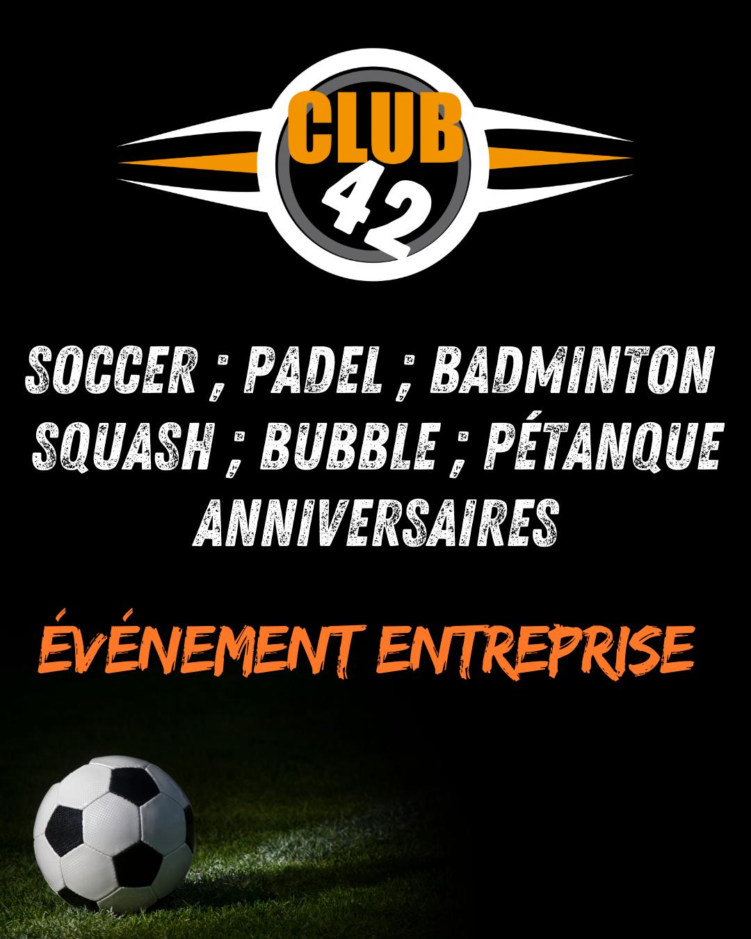 Soccer, padel, badminton à Saint Etienne